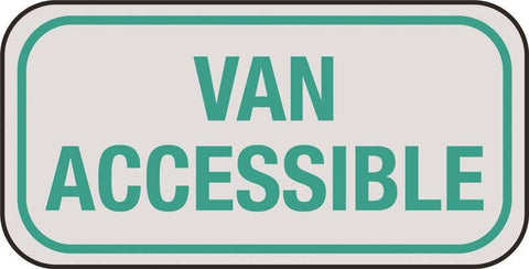 Sign Van Accesible Reflective