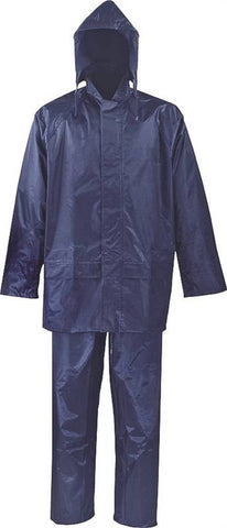 Rainsuit Polyester Blue 2pc M