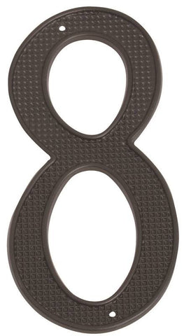 House Number 8 Black 4in