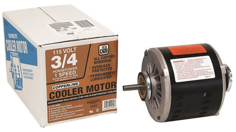 Motor Cooler 1spd 3-4hp Copper