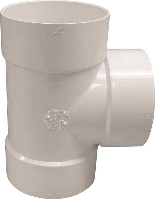 Tee Bull Nose Pvc Hub 6x6x4