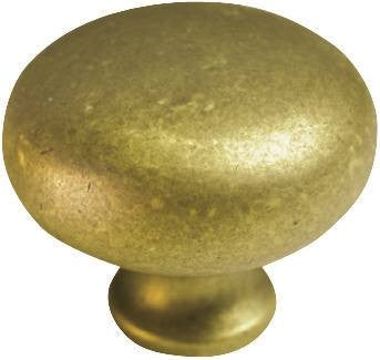 Knob Cabinet 1-3-8in Ant Brass