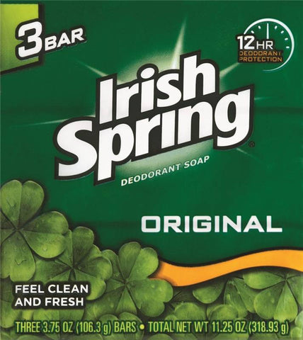 3pack Irish Spring Soap 3.75oz