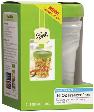 Jar Plastic 16oz Freezer