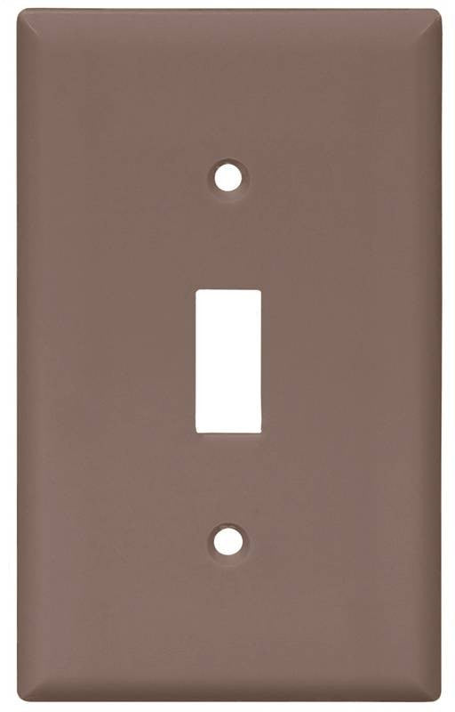 Wall Plate 1 Gng Tgl Nylon Blk