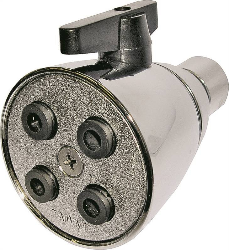 Showerhead Adj Spray Chr-plstc