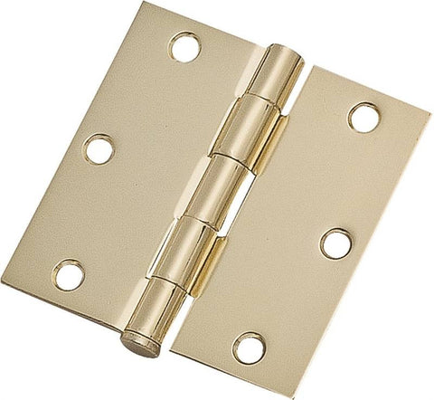 Hinge Door Sq Res 3.5in Brtbrs