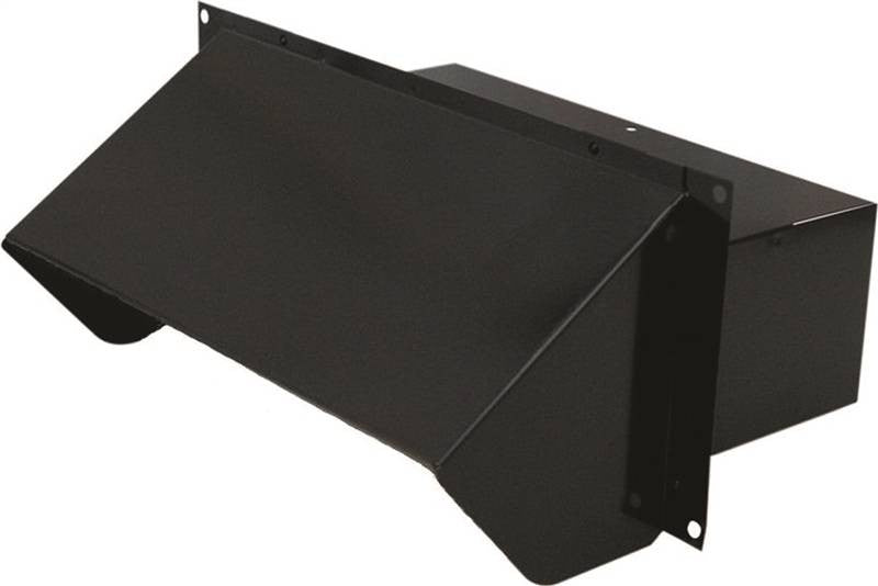 Wall Cap Steel Black 3.25x10in