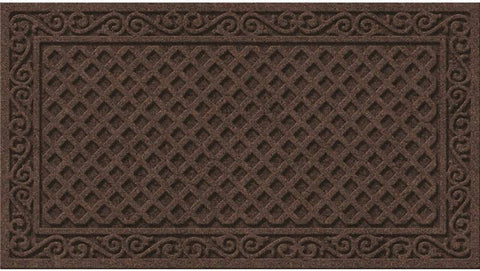Doormat Iron Lat 18x30 Walnut