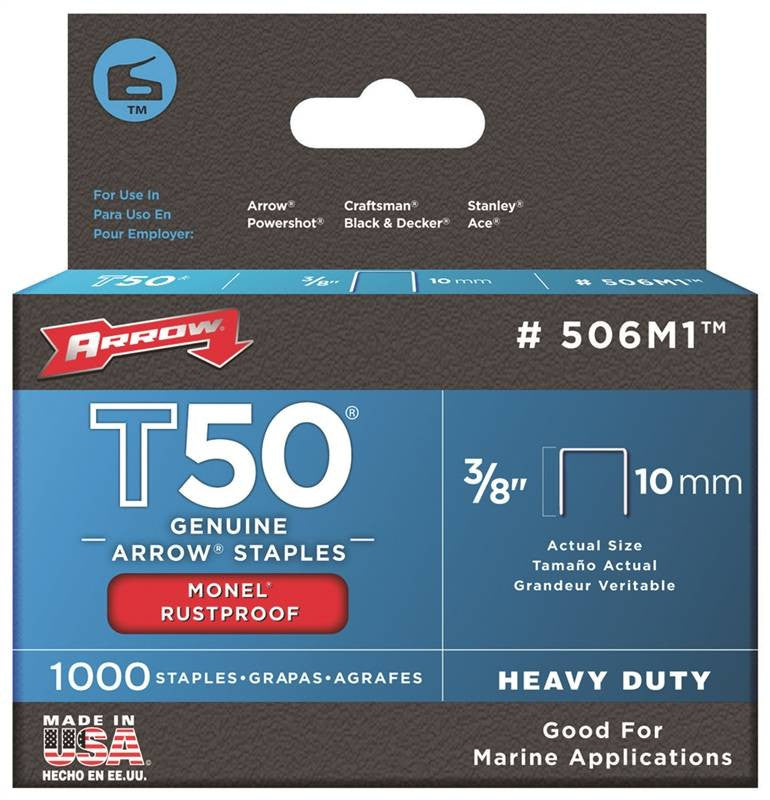 Staples T50 Monel 3-8 1000pk