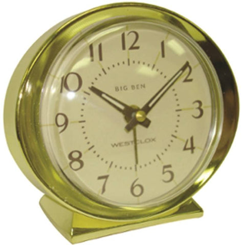 Clock Alarm Quartz Goldtone