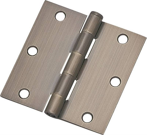 Hinge Door Sq Res 3.5in Antbrs