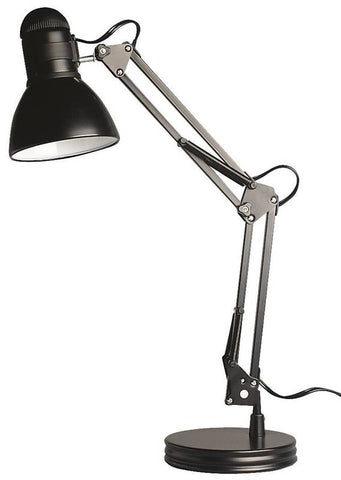 Lamp Desk Swg Arm Adj A19 Blk