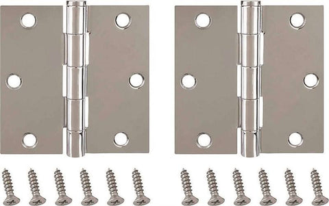 Hinge Dr Sq 3.5x3.5in Brt Chrm