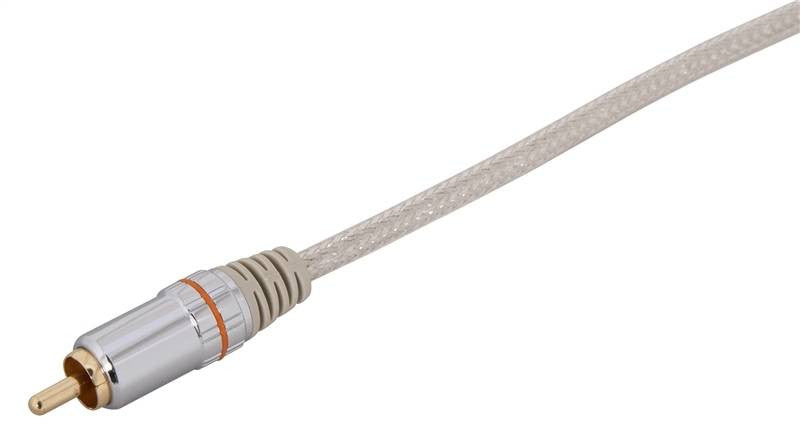 Cable Coax Audio Dig 6ft Slvr