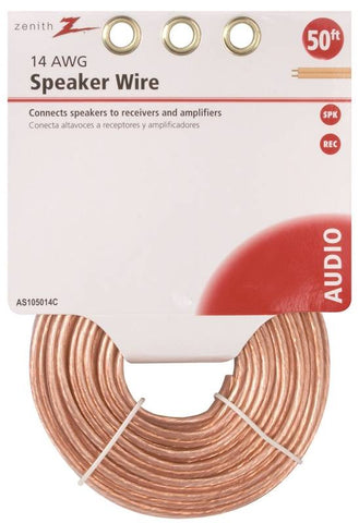 Wire Speaker 14gau 50ft Clear