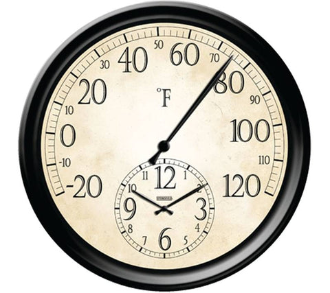Thermometer W-clock 14in