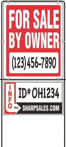Lawn Sign For Sale Owner 14x18