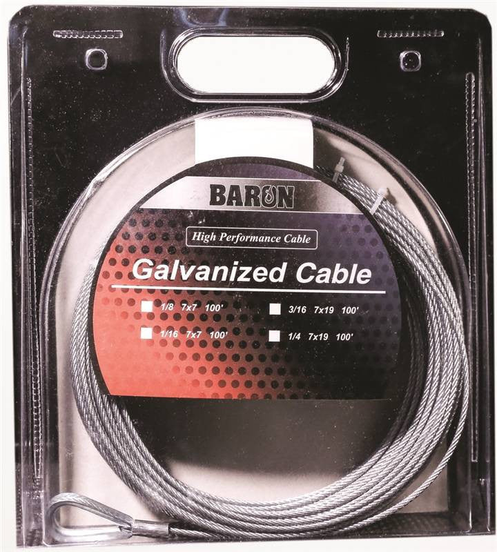 Cable Galv Precut 7x19 3-16 50