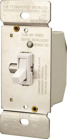 Dimmer Incan Toggle 3way White