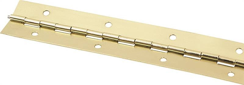 Hinge Cont Brt Brass 1-1-2x30