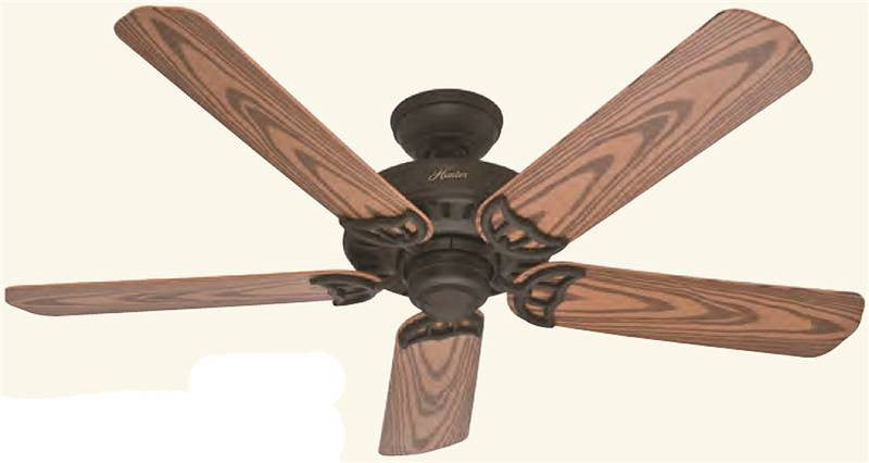 Fan Ceil 52in5bld Wet Lstd Brz