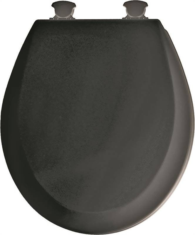 Toilet Seat Rnd Wood Black