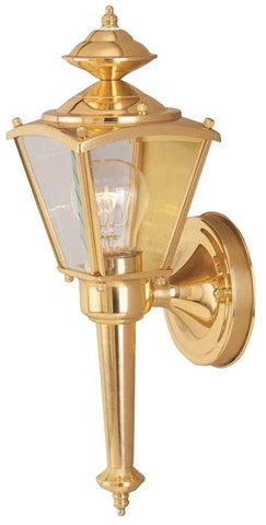 Fixture Porch Wlmt 1lt Pol Brs