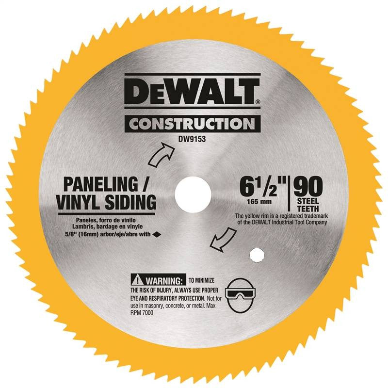 Circ Saw Blade 6-1-2in 90t Stl