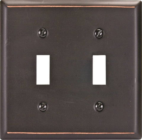 Wall Plate 2g Tgl Std Aged Brz