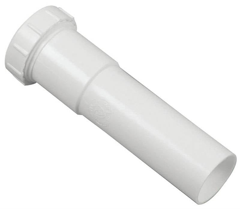 Tube Exten Slip 1-1-4x6in Wht