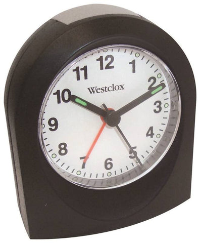 Clock Alarm Qtz Blk Case