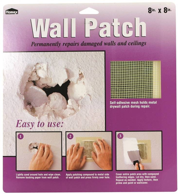 Patch Repr Wall Galv Stl 8x8in