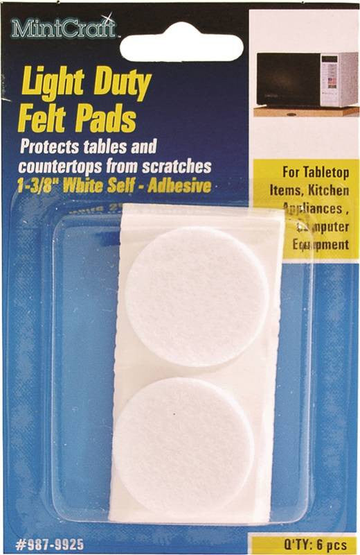 Pad Felt Light Duty 1-3-8 Inch