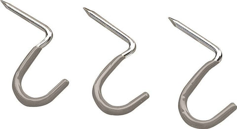 Hook Hammer-in 1in Curve 3pack