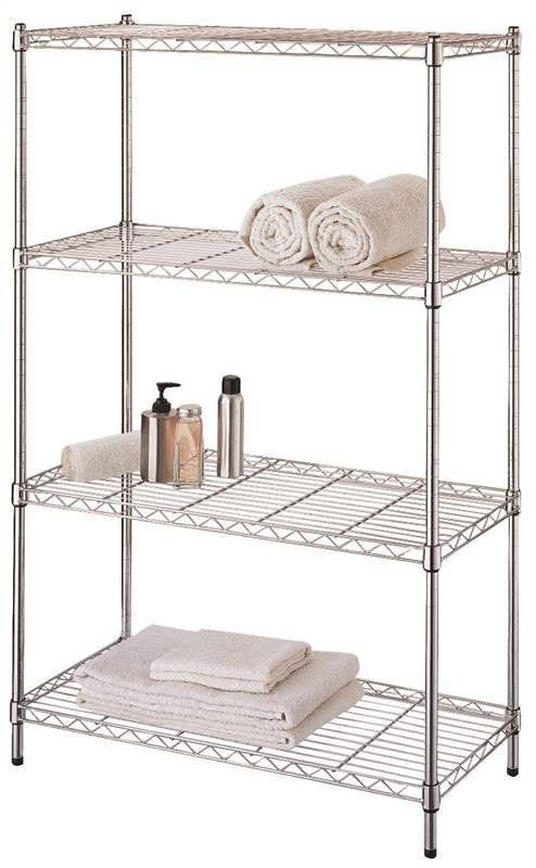 Shelf 4-tier Adjustable Chrome