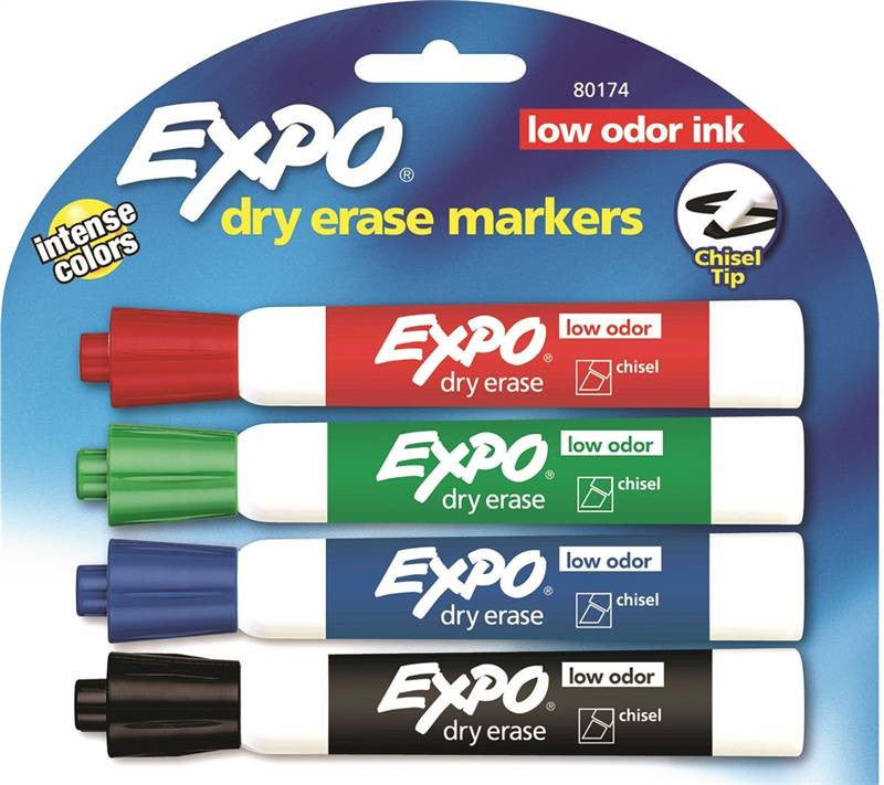 Marker Dry Erase Chisel L-odor