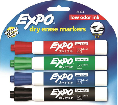 Marker Dry Erase Chisel L-odor