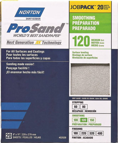 Sandpaper Al Oxide 9x11in P120