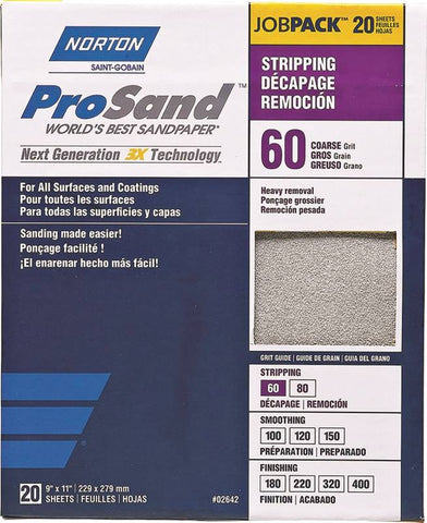 Sandpaper Al Oxide 9x11in P60