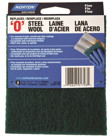 Pad Steel Wool Syn Green Fine
