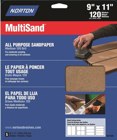 Sandpaper Al Oxide 9x11in P120