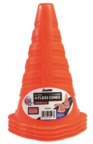 Soccer Cones 9in W-label 4ct