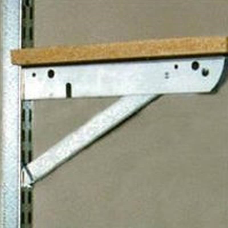 Bracket Shelf Dbl Stl 14in Wht