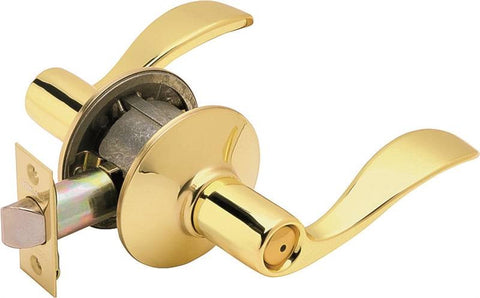 Accent Privacy Lever Brt Brass