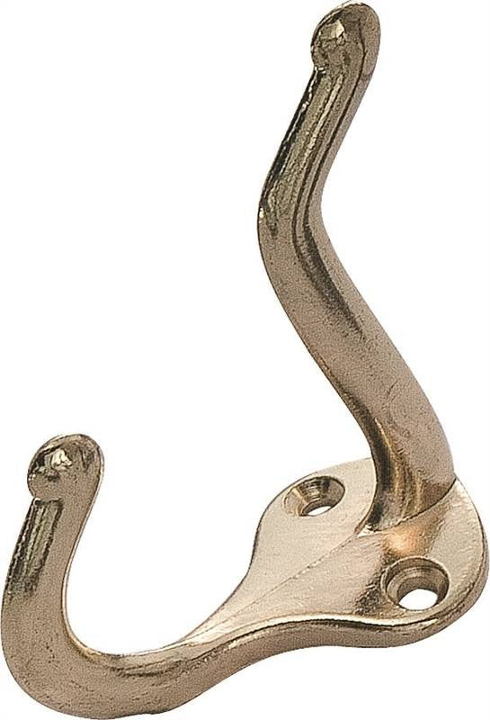 Coat-hat Hook Zinc Brt Brs