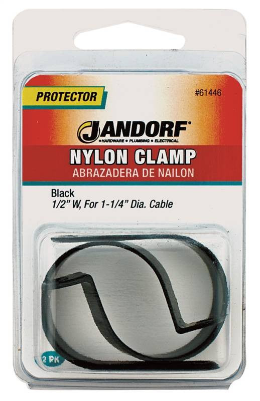 Clamp Nylon Blk1-2x1-1-4