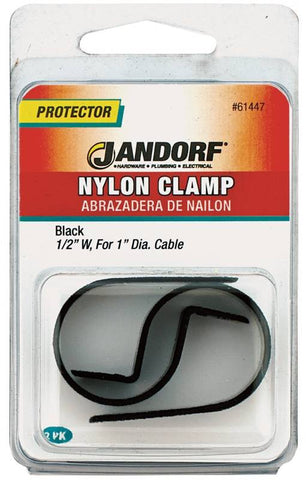 Clamp Nylon Blk 1-2x1