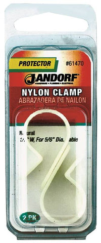 Clamp Nylon Nat 1-2x5-8