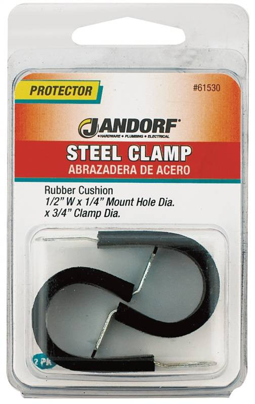 Clamp Steel Rubber Cush